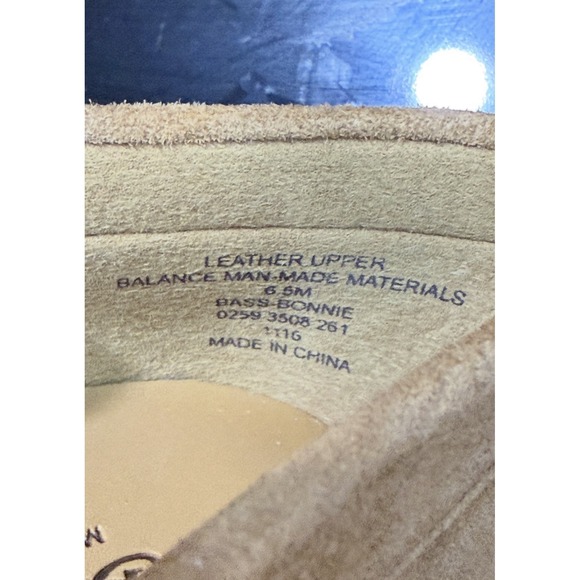 G.H. Bass Bonnie Tassel Loafer Flats Womens Tan Suede Size 6.5 New in Box - Picture 6 of 10